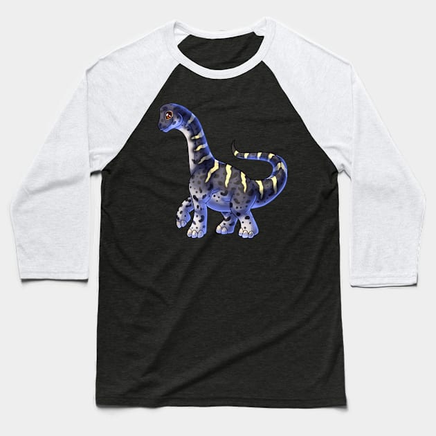 Brachiosaurus Baseball T-Shirt by cometkins